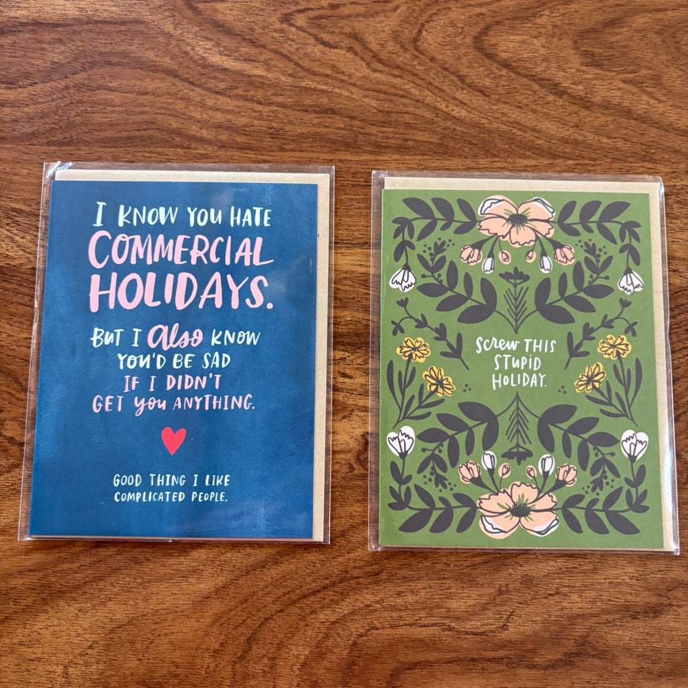 2‎ Funny Greeting Cards Commercial Holiday Humor Christmas Valentine's Day